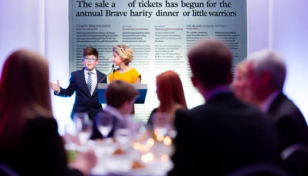**Начались продажи билетов на ежегодный благотворительный обед Be Brave для Little Warriors** | Общество и культура