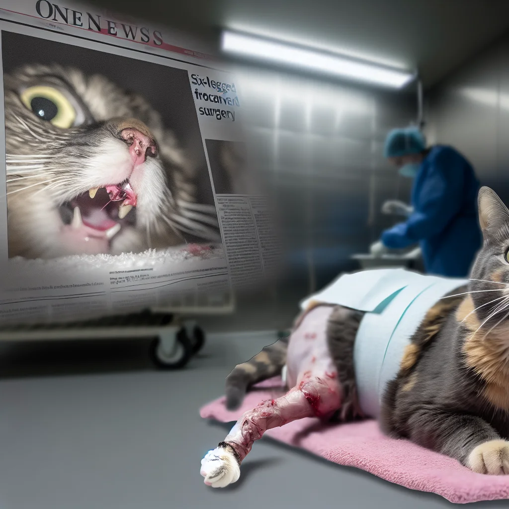 Кошка с шестью ногами из Эдмонтона выздоравливает после операции | Здоровье и медицина