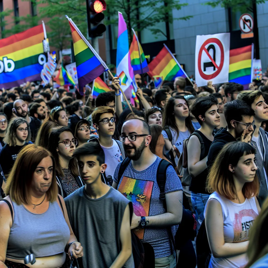 Монреальцы собрались на марше против гомофобии и трансфобии. | Общество и культура