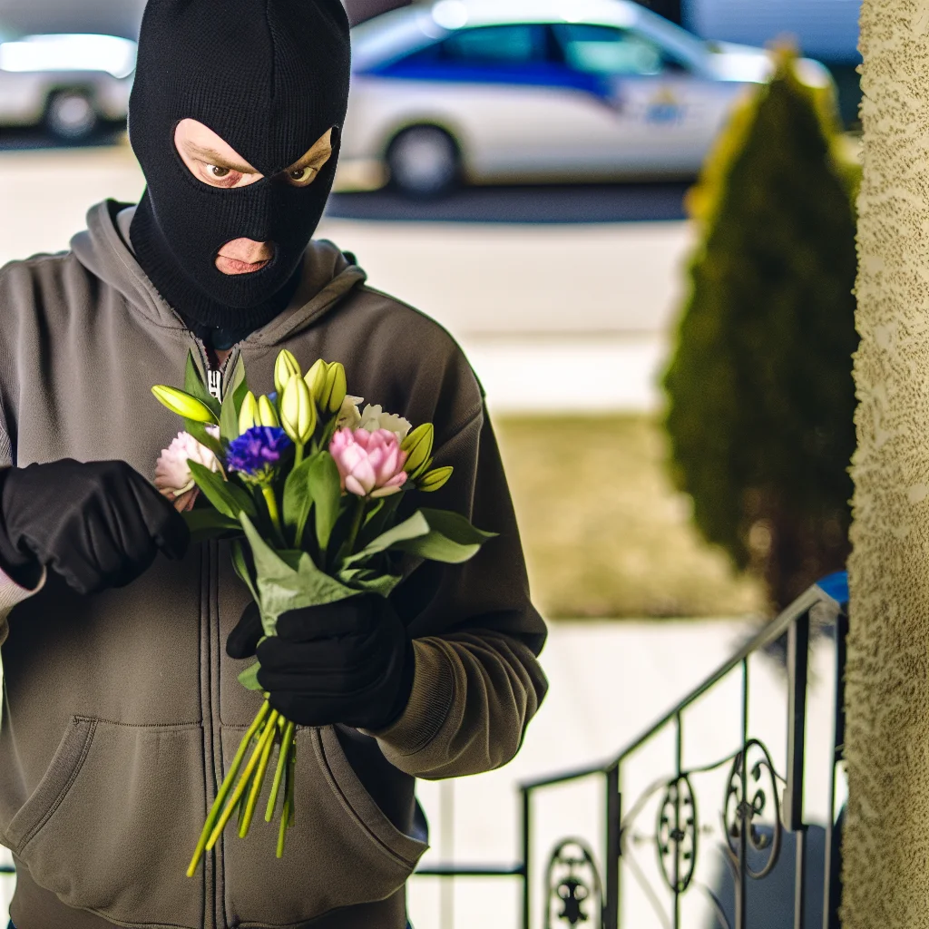 Вор в маске украл цветы с крыльца в Эдмонтоне | Происшествия и криминал