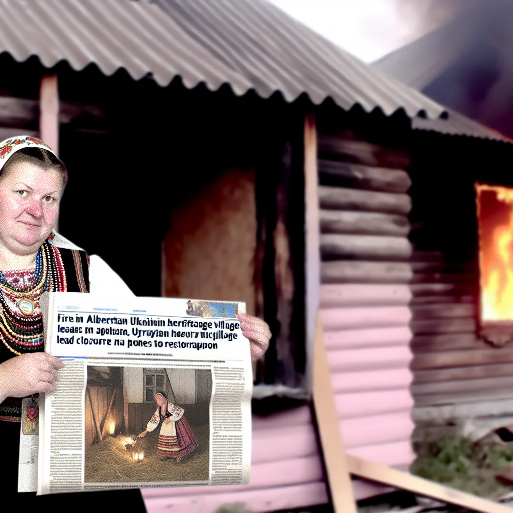 Пожар в украинском селе наследия в Альберте привел к закрытию на реставрацию | Общество и культура