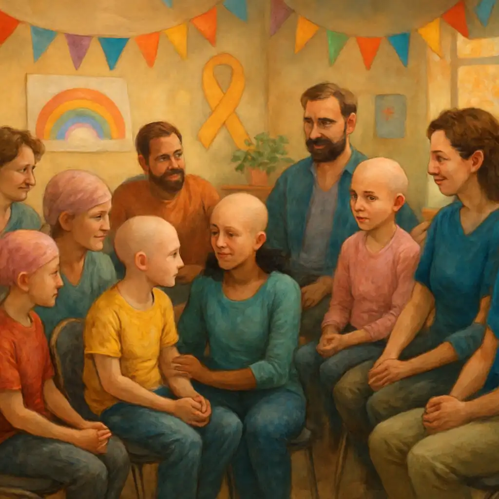 Помощь детям с раком и их семьям