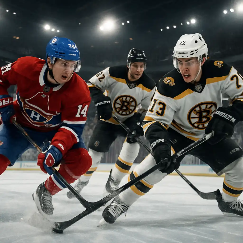 ГРАНДИОЗНАЯ СХВАТКА MONTREAL CANADIENS И BOSTON BRUINS!