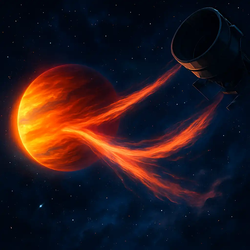 Астрономы из Монреаля выявили два гигантских хвоста гелия