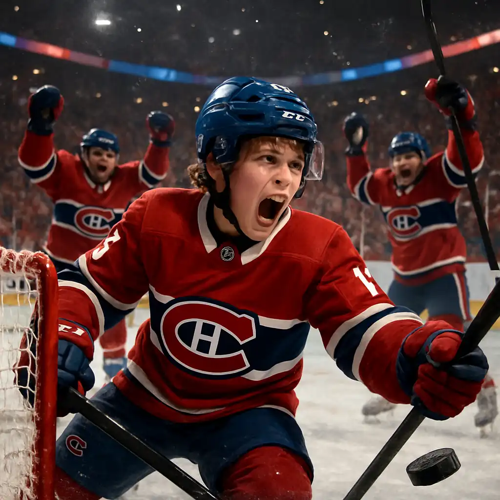 Кауфилд ведёт «Канадиенс» к победе над «Сейбрз»!