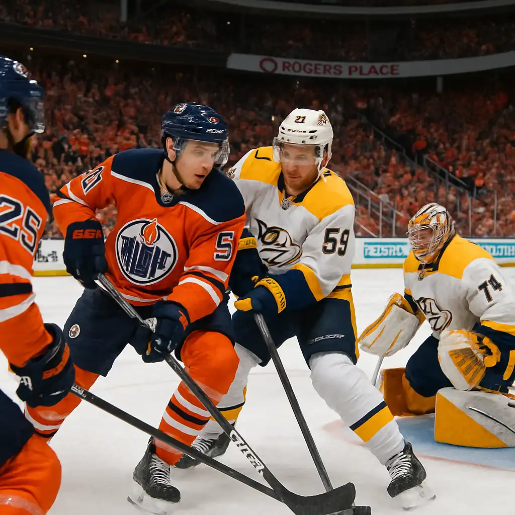 Битва на льду: Ойлерс vs Предаторз!