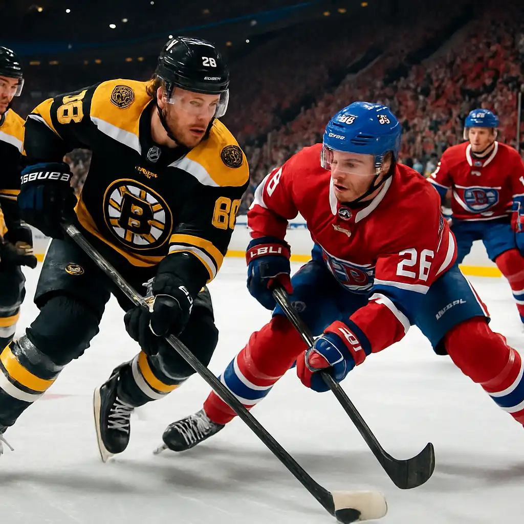 Брюинз вырывают победу у Канадиенс