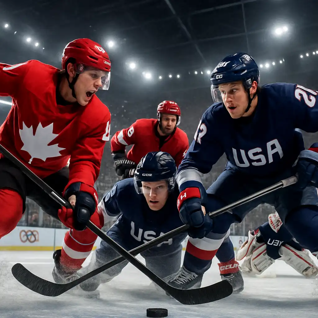Канада уступила США в финале хоккея на Олимпиаде