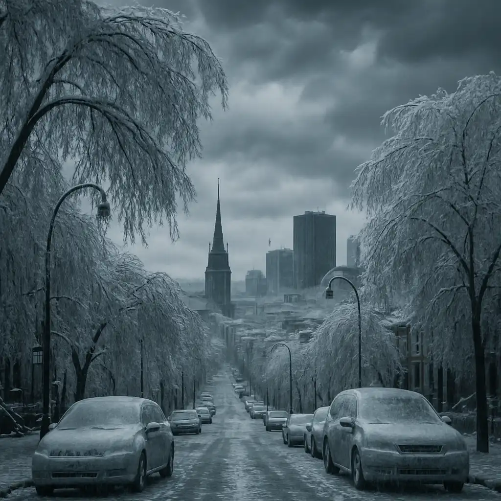 Погодный сюрприз: Ледяной дождь в Монреале