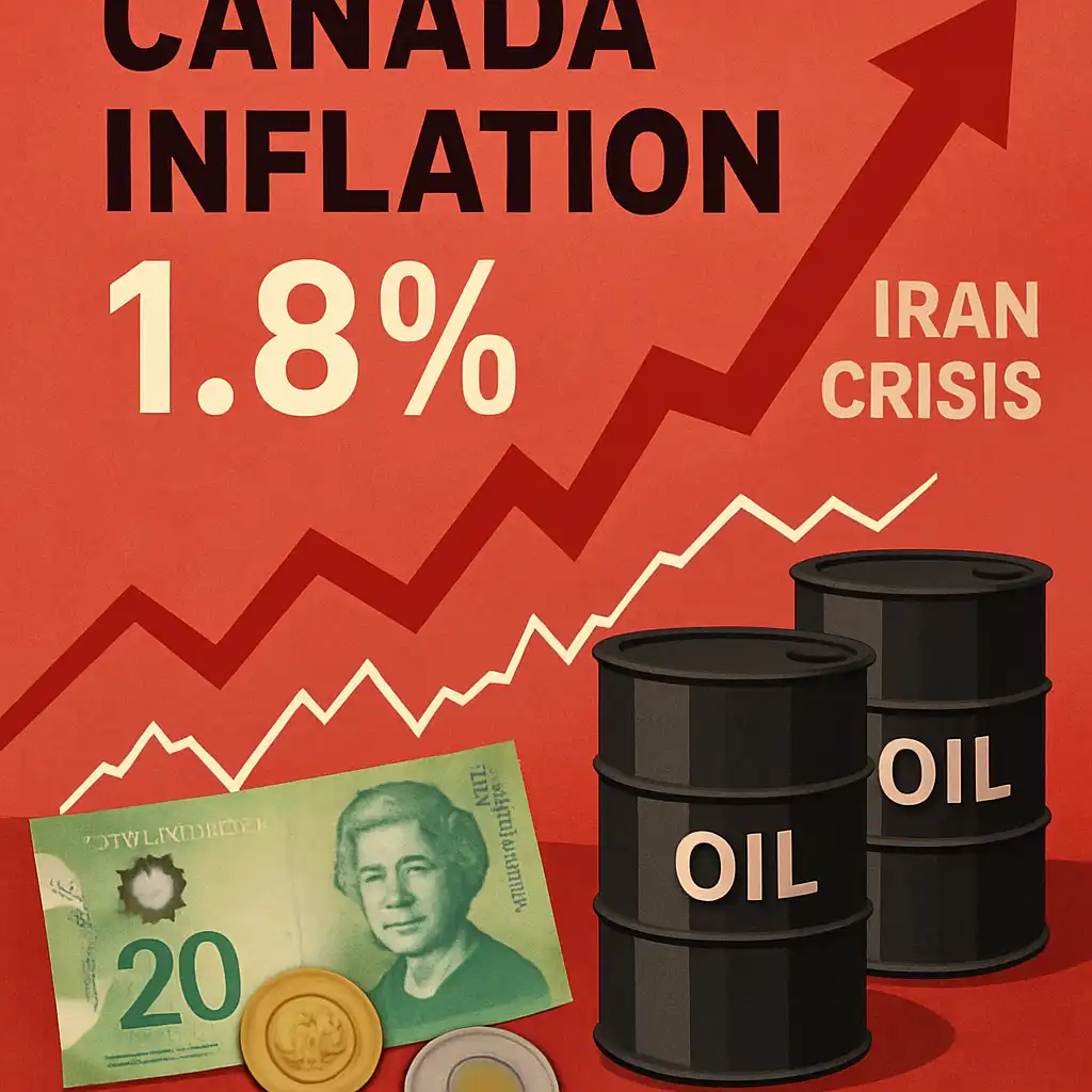Инфляция в Канаде снизилась до 1,8% перед кризисом в Иране