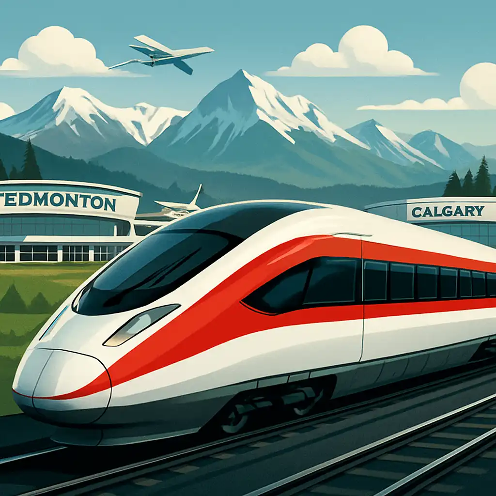 Новый железнодорожный план для аэропортов Альберты