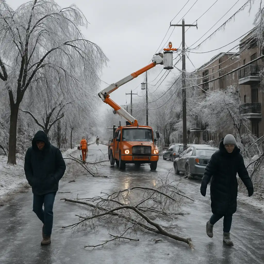 Шторм оставил тысячи без света в Квебеке
