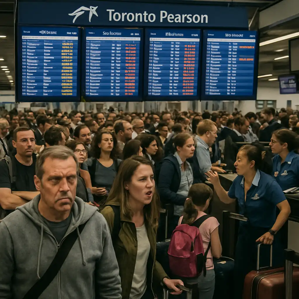 Хаос в аэропорту Торонто Пирсон: Задержки и отмены
