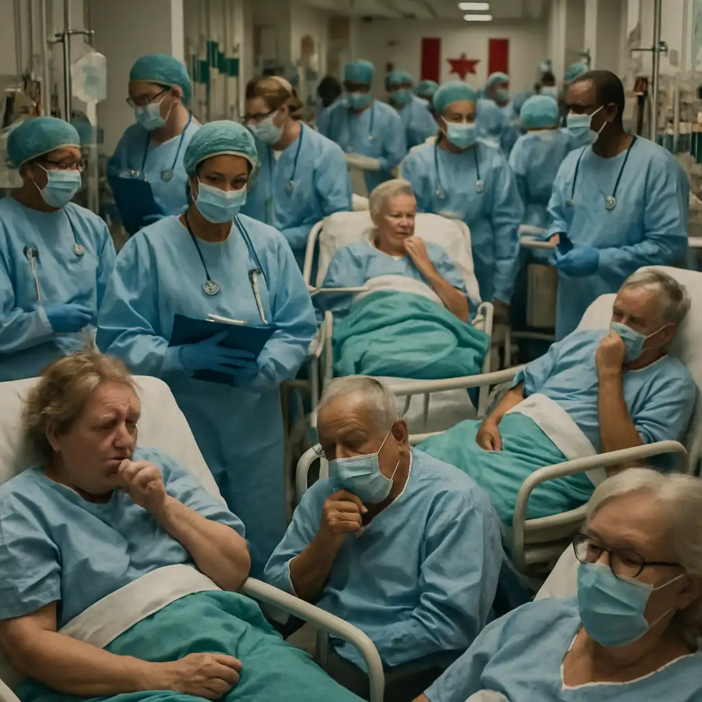 Рост госпитализаций из-за респираторных заболеваний в Канаде