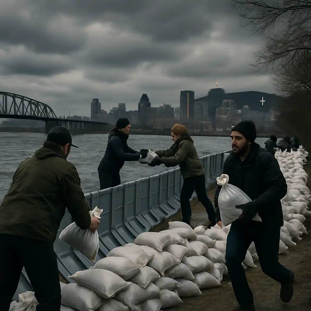 Монреаль готовится к наводнению: ситуация остаётся напряжённой