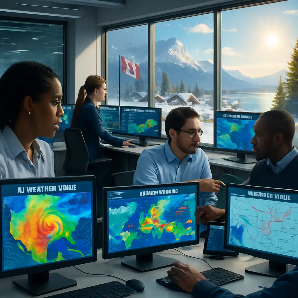 Канада запускает AI-модель для прогноза погоды