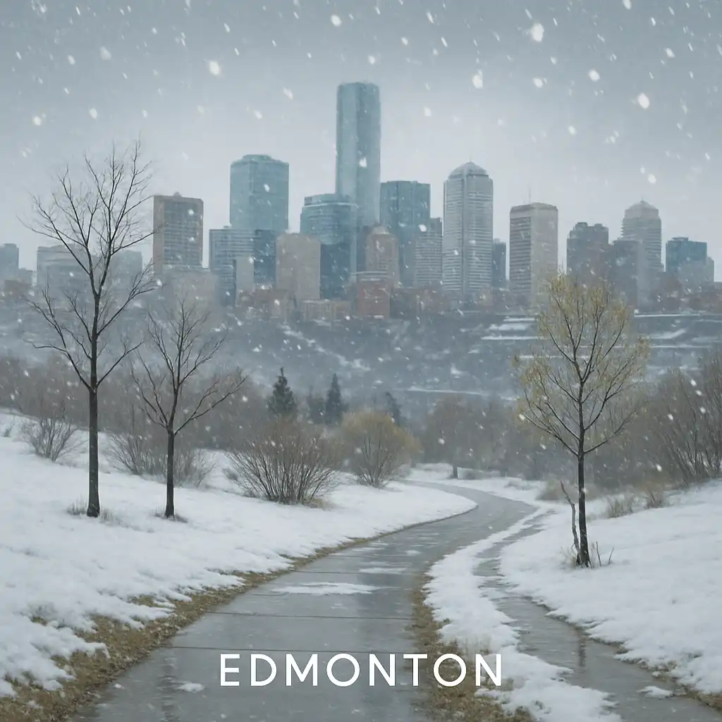 До 15 см снега ожидается в Эдмонтоне на этой неделе