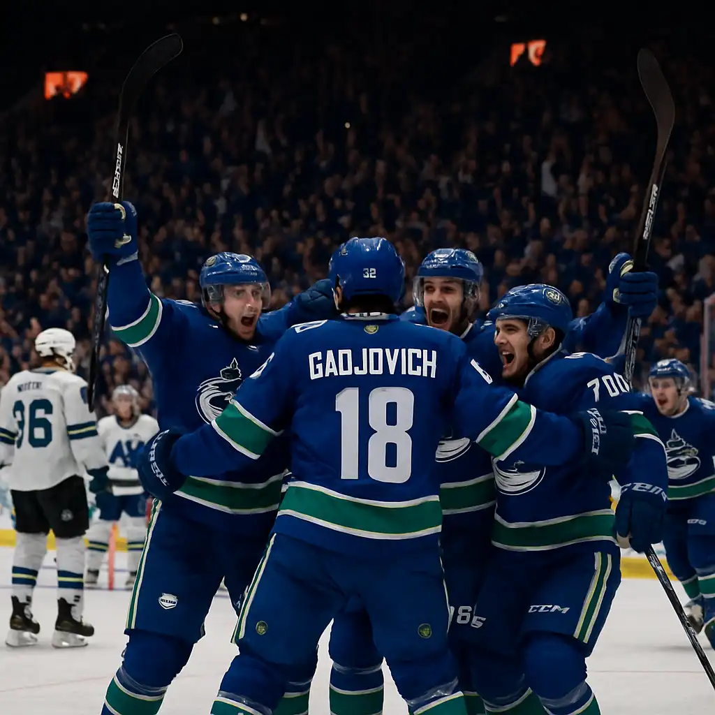 Ванкувер Кэнакс: триумф в буллитах над Сан-Хосе Шаркс!