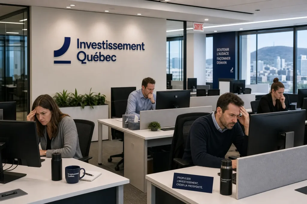 Investissement Québec: три дня в офисе подрывают моральный дух