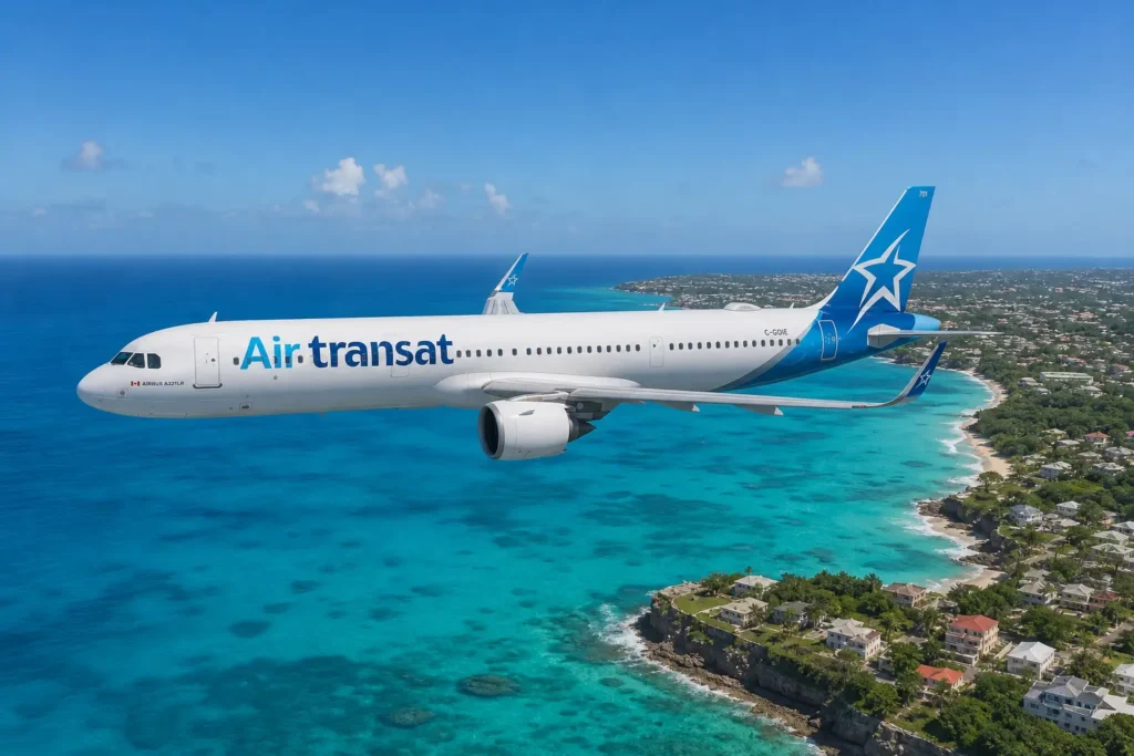 Air Transat запускает прямой беспосадочный рейс из Монреаля на Барбадос