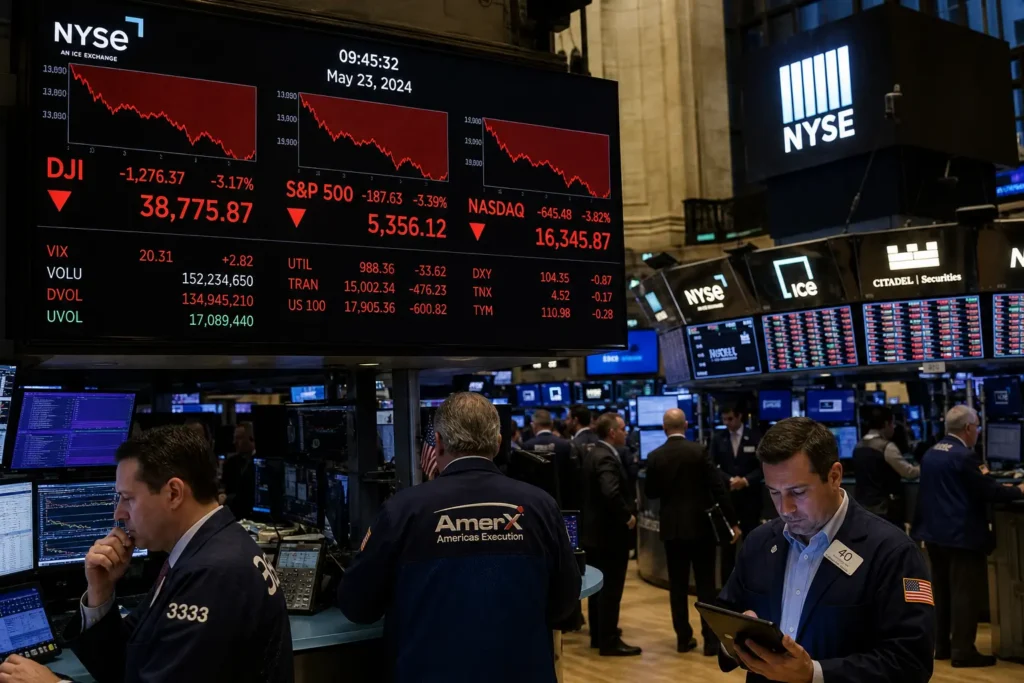 S&P/TSX composite упал на 206,83 пункта из-за снижения акций технологий и базовых металлов