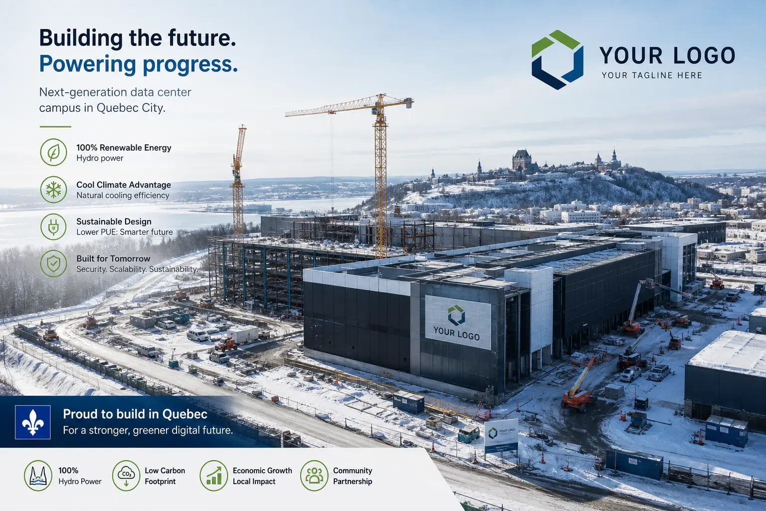 Vantage инвестирует $500 млн CAD в развитие дата-центра в Квебек-Сити