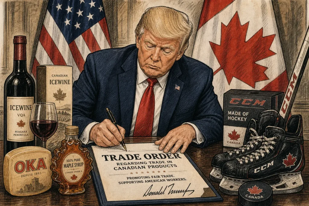 Трамп вводит 50% пошлины на товары из Канады