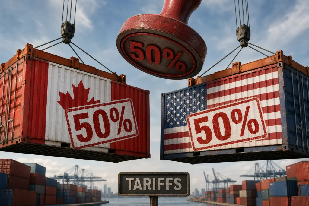 США готовят 50%-ные пошлины на канадские товары на $20 млрд