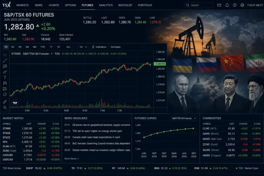 TSX растёт: отчёты компаний, данные PPI США и ожидания Банка Канады