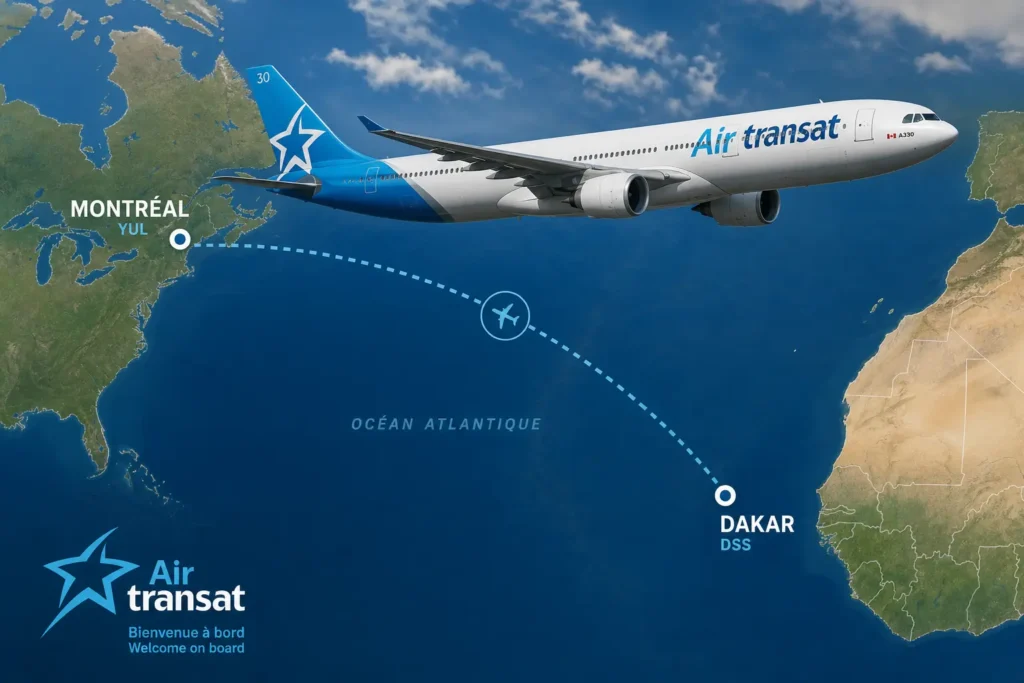 Air Transat: Монреаль — Дакар теперь круглый год