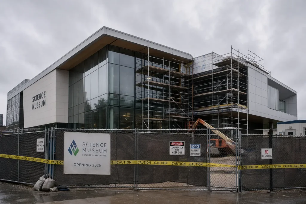 TELUS World of Science Edmonton останется закрытым до начала 2027 года