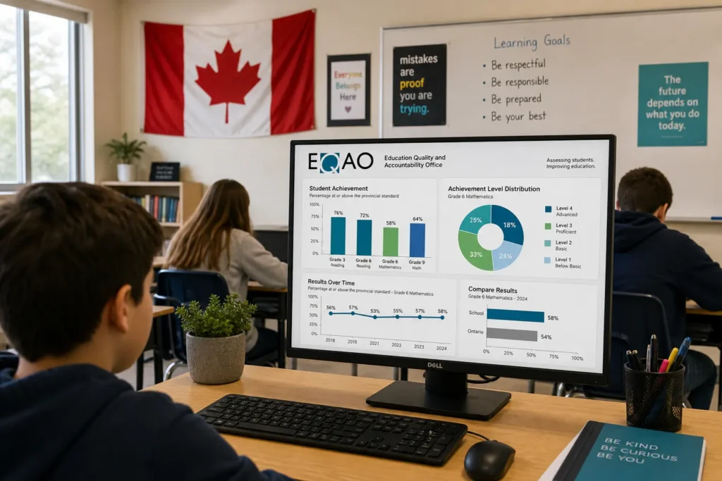EQAO публикует результаты провинциальных и школьных оценок 2025–2026