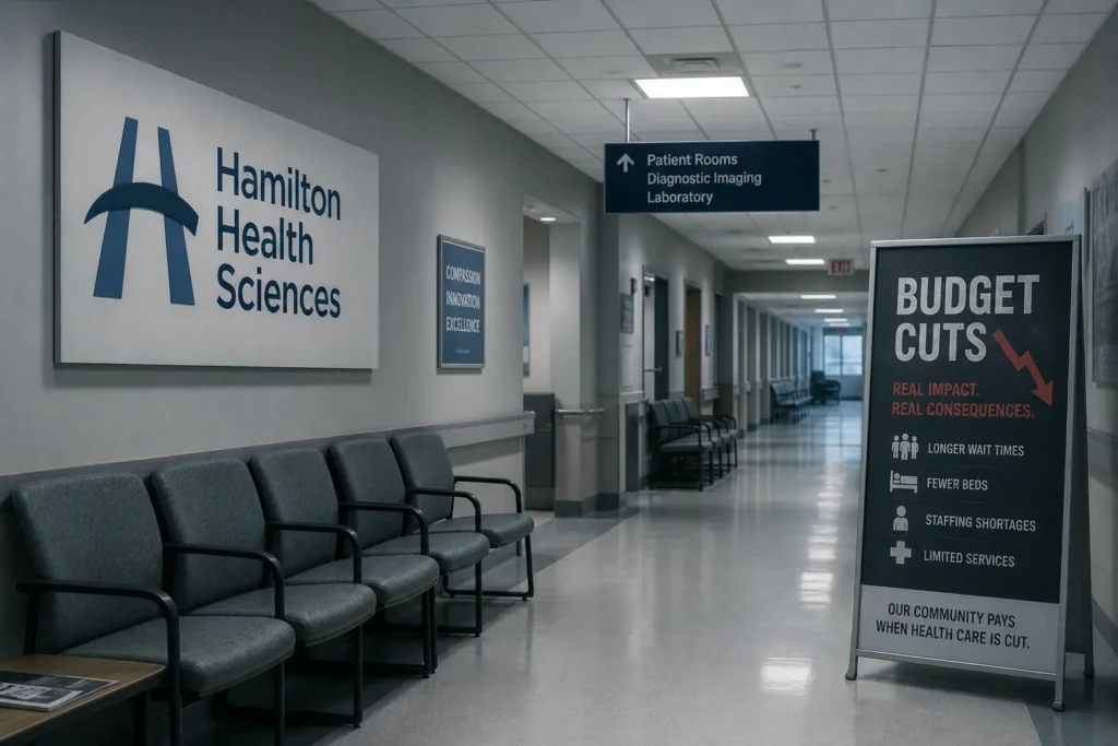 Сеть Hamilton Health Sciences планирует сократить 413 рабочих мест