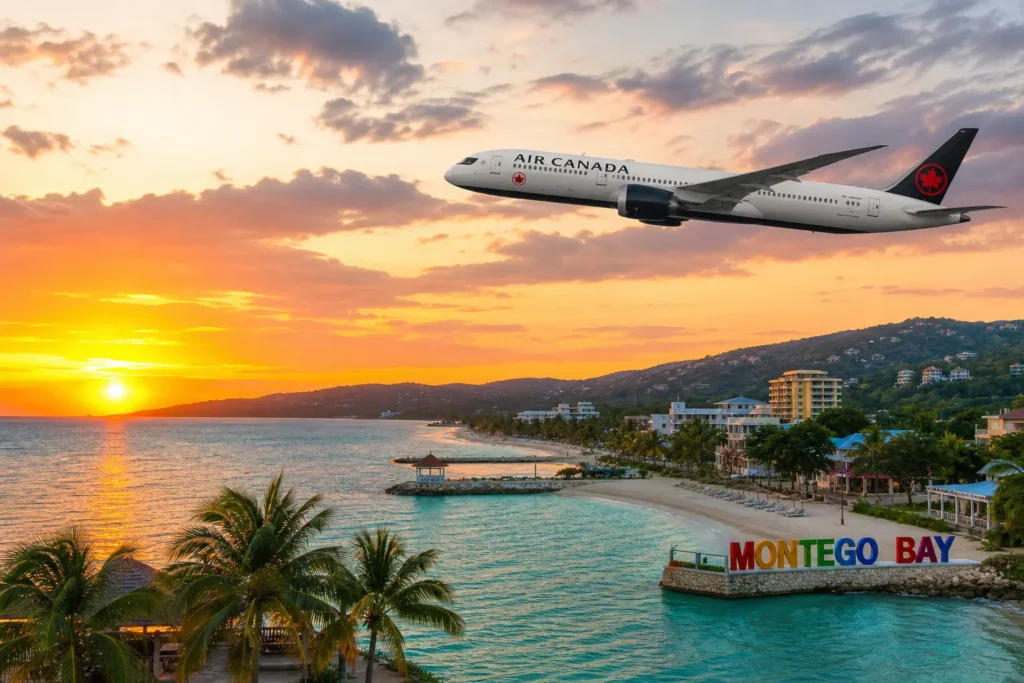 Air Canada открывает прямой рейс Эдмонтон — Монтего-Бэй