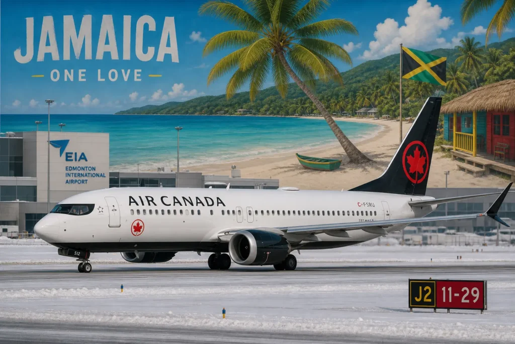 Air Canada запускает прямые рейсы из Эдмонтона на Ямайку