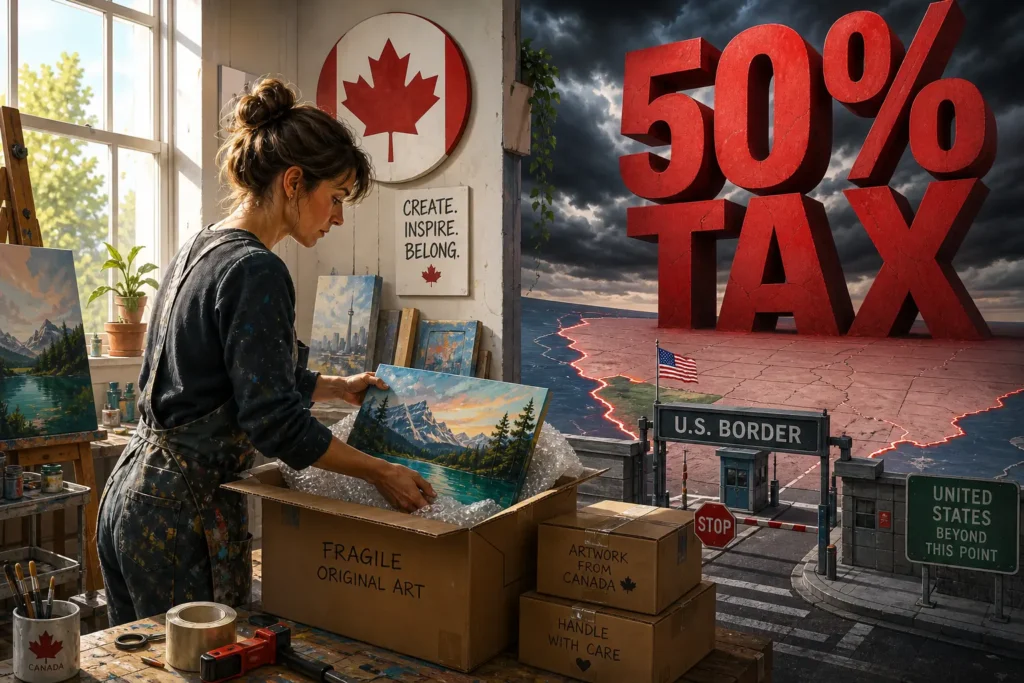 «Остаётся в Канаде»: художники бойкотируют США из-за тарифа 50%