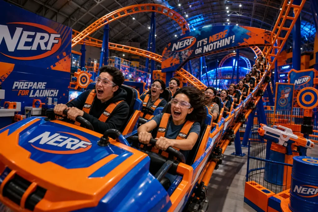 Galaxyland запускает горку в стиле Nerf весной 2027