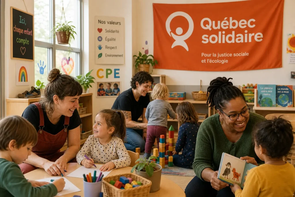 Québec solidaire обещает нанять 5000 воспитателей для сети CPE