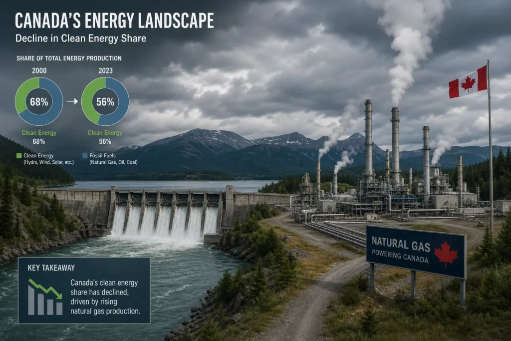 Выбросы CO₂ в Канаде растут, а цели по климату уплывают