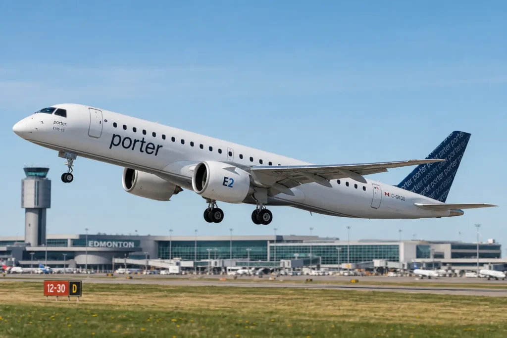 Porter Airlines открывает прямой беспосадочный рейс из Эдмонтона в Лондон (Онтарио)
