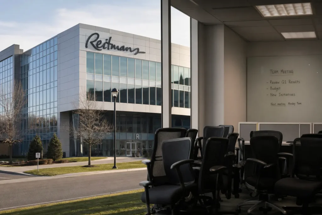 Reitmans сокращает ещё 41 сотрудника в штаб-квартире
