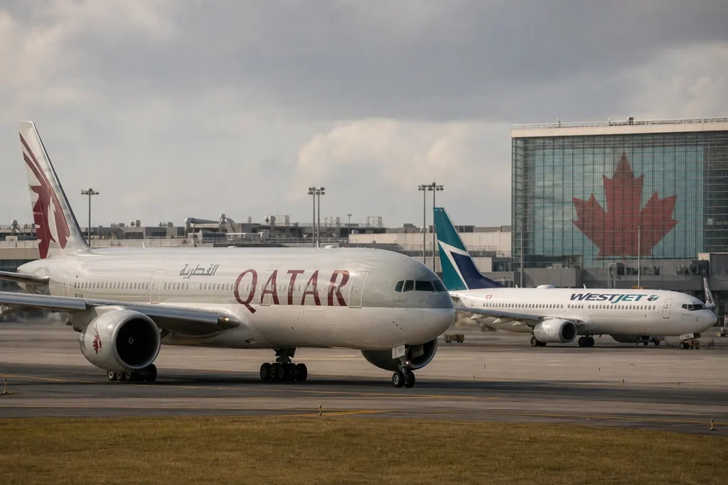 Qatar Airways и WestJet заключили соглашение о код-шеринге