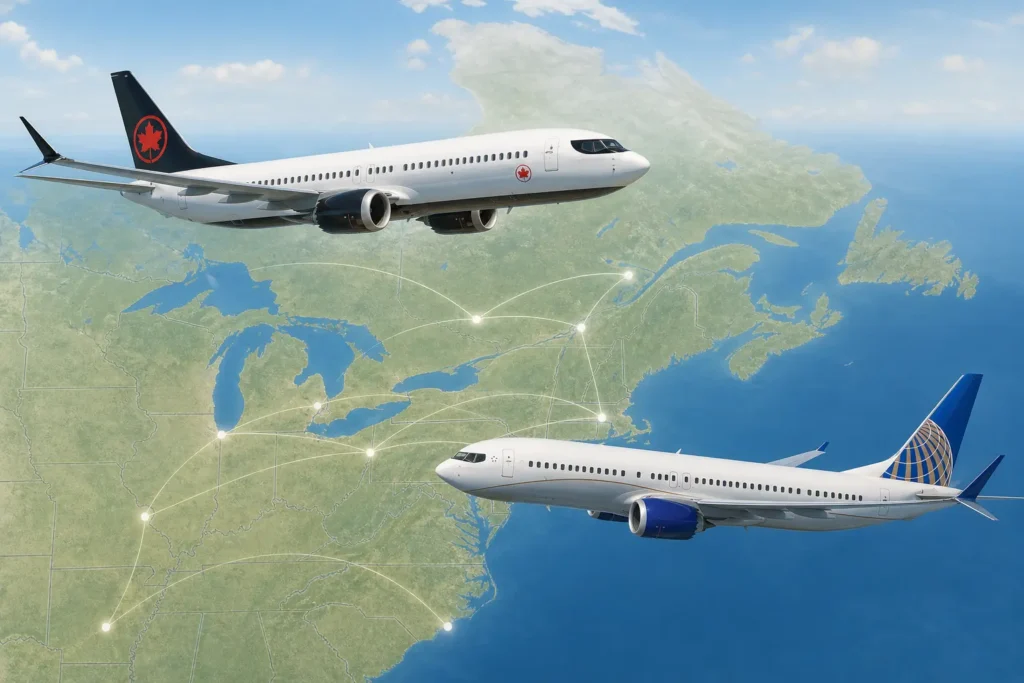 Air Canada и United предложили расширить совместное обслуживание маршрутов между Канадой и США