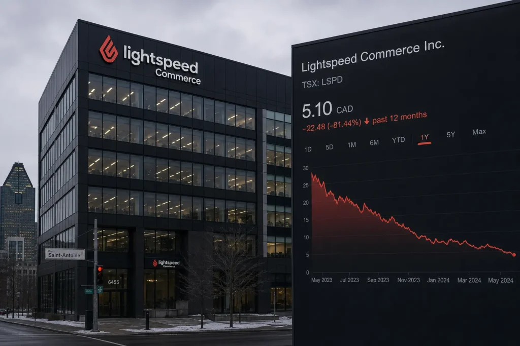 Lightspeed сокращает 250 позиций: акции рухнули с $159 CAD до $15 CAD